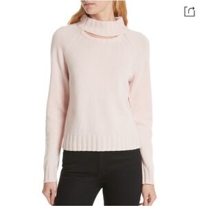 Equipment Abel Crew Neck Cutout Cashmere Wool Sweater